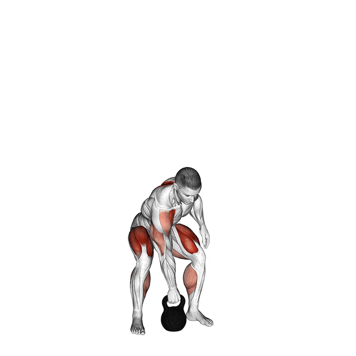 Animation of how to do Kettlebell split snatch